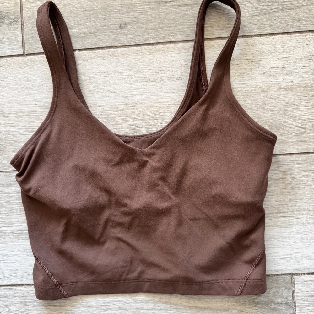 lululemon athletica Chocolate Brown Tank Top